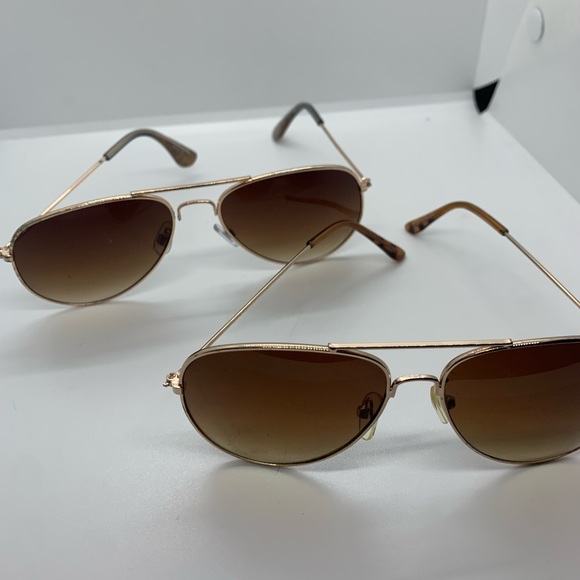 2 pack chrome/gold Sunglasses - Picture 3 of 3